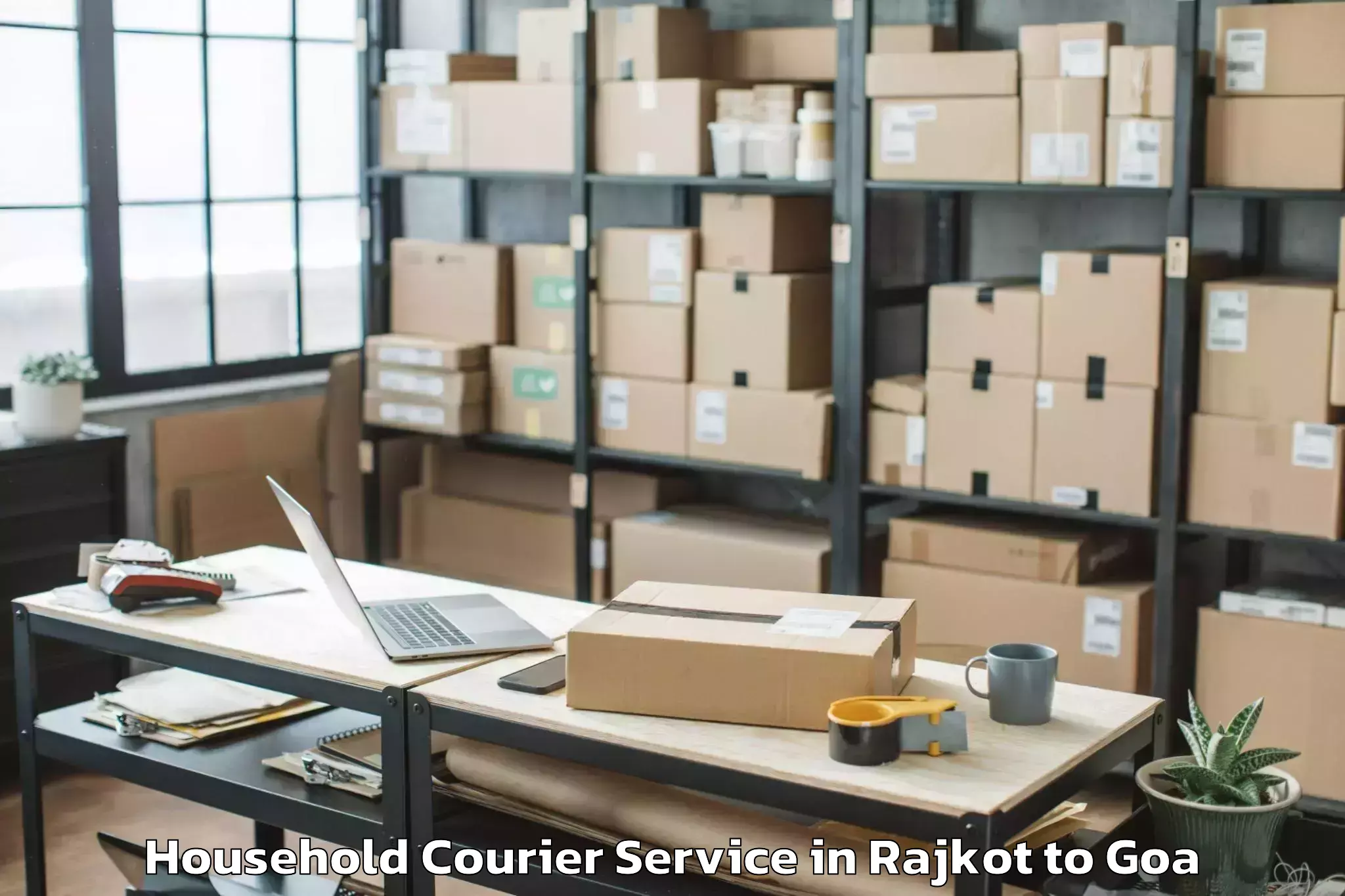 Top Rajkot to Chinchinim Household Courier Available